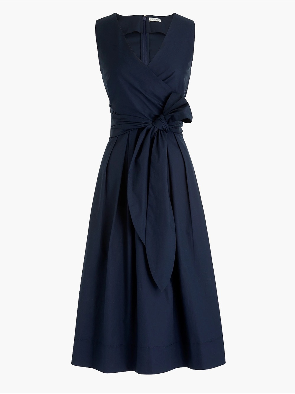Wrap-top shirt-dress in organic cotton